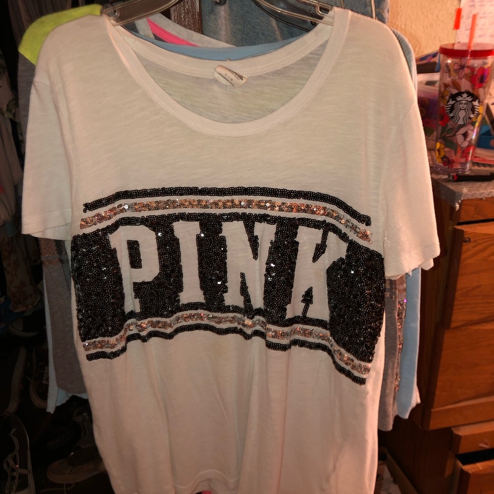 Pink sequin shirt